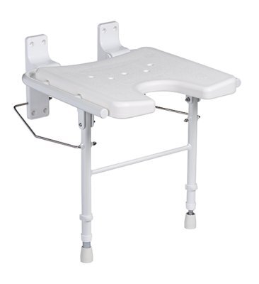Duschklappsitz 9404-A m.,Ausschnitt,höhenvstb.o.Pad,
