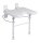 Duschklappsitz 9404-A höhenverstellbar mit Hygieneausschnitt ohne Pad weiß>>>>
