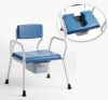 Dusch-Toilettenstuhl DTS HDSB71 m.Eimer weiß/blau...
