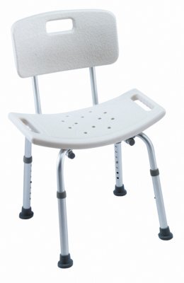 Invacare Duschstuhl H296 Cadiz mit Rückenlehne, weiß>>>>