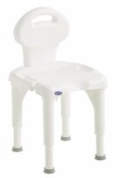 Invacare Duschstuhl I-FIT 9781e mit Rückenlehne und Ausschnitt, weiß>>>>