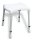Duschhocker AQUATEC DOT mit 2 Auschnitten SH 40-55cm, grau>>>>