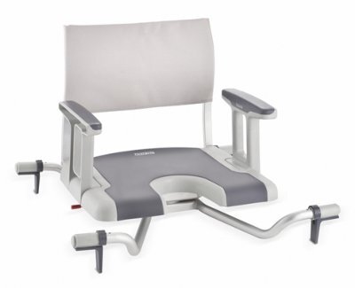 Invacare Sorrento Badewannen-,Drehsitz m.Arml.u.Ausschnitt,