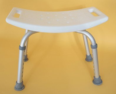 Duschhocker rechteckig, höhenverstellbar weiß>>>>
