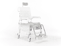 Dusch- und Toilettenrollstuhl AQUATEC OCEAN VIP ERGO mit Topf,Halter,Softsitz>>>>