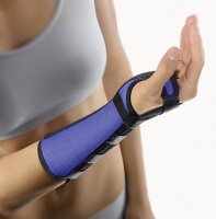 Bort Arm-u.Handgelenkstützem.Aluschiene li.blau Gr.XL