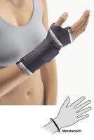 Bort Handgelenkschiene ManuZip Eco, schwarz>>>>Gr. L rechts